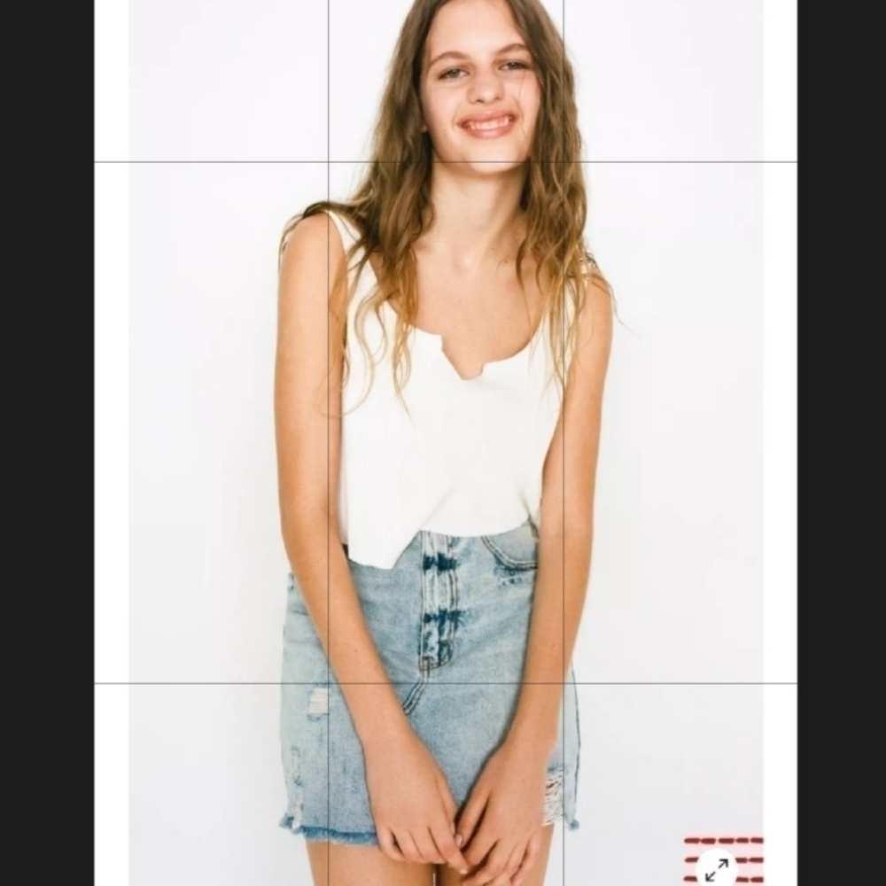 UO BDG Roxi Destructed Denim Mini Skirt